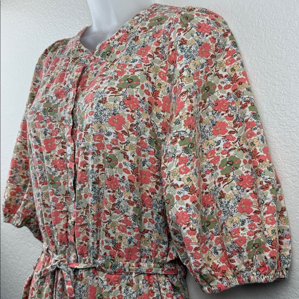 Universal Thread Floral Button-Front Jumpsuit Wit… - image 7